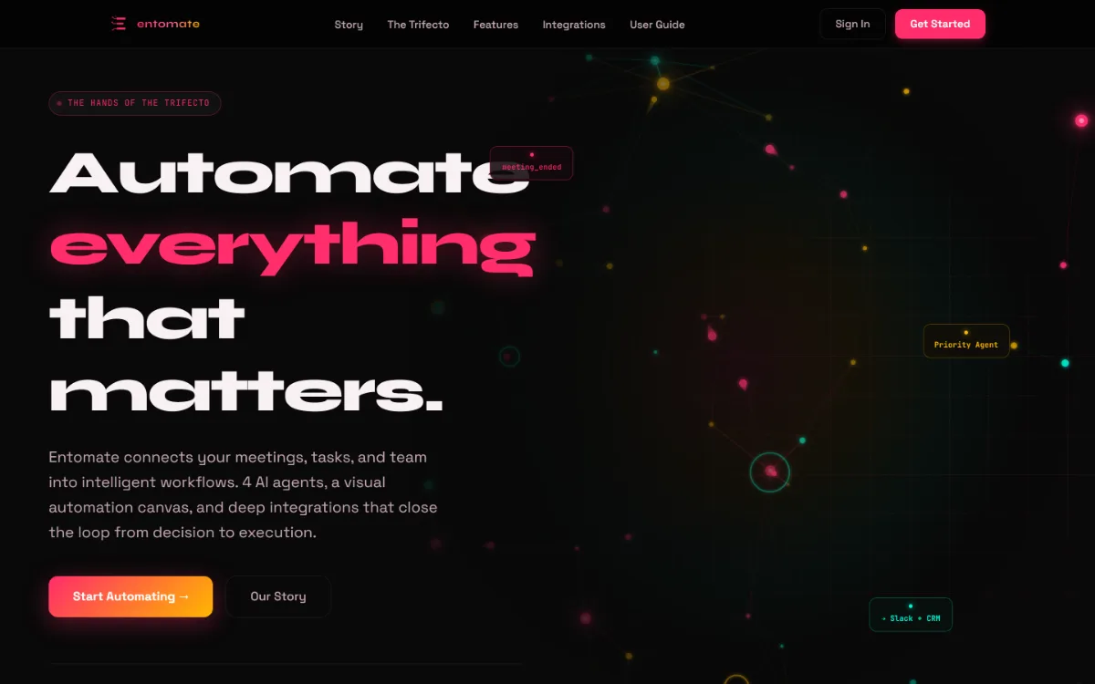 Entomate homepage