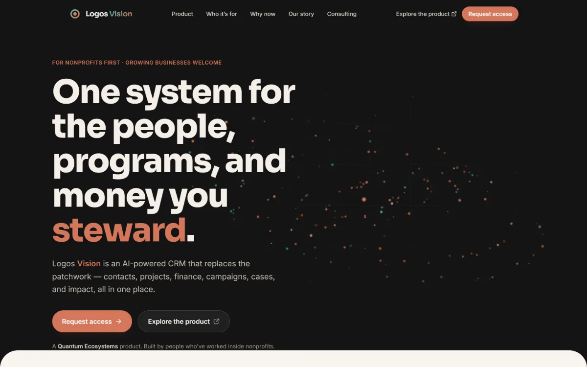 Logos Vision homepage