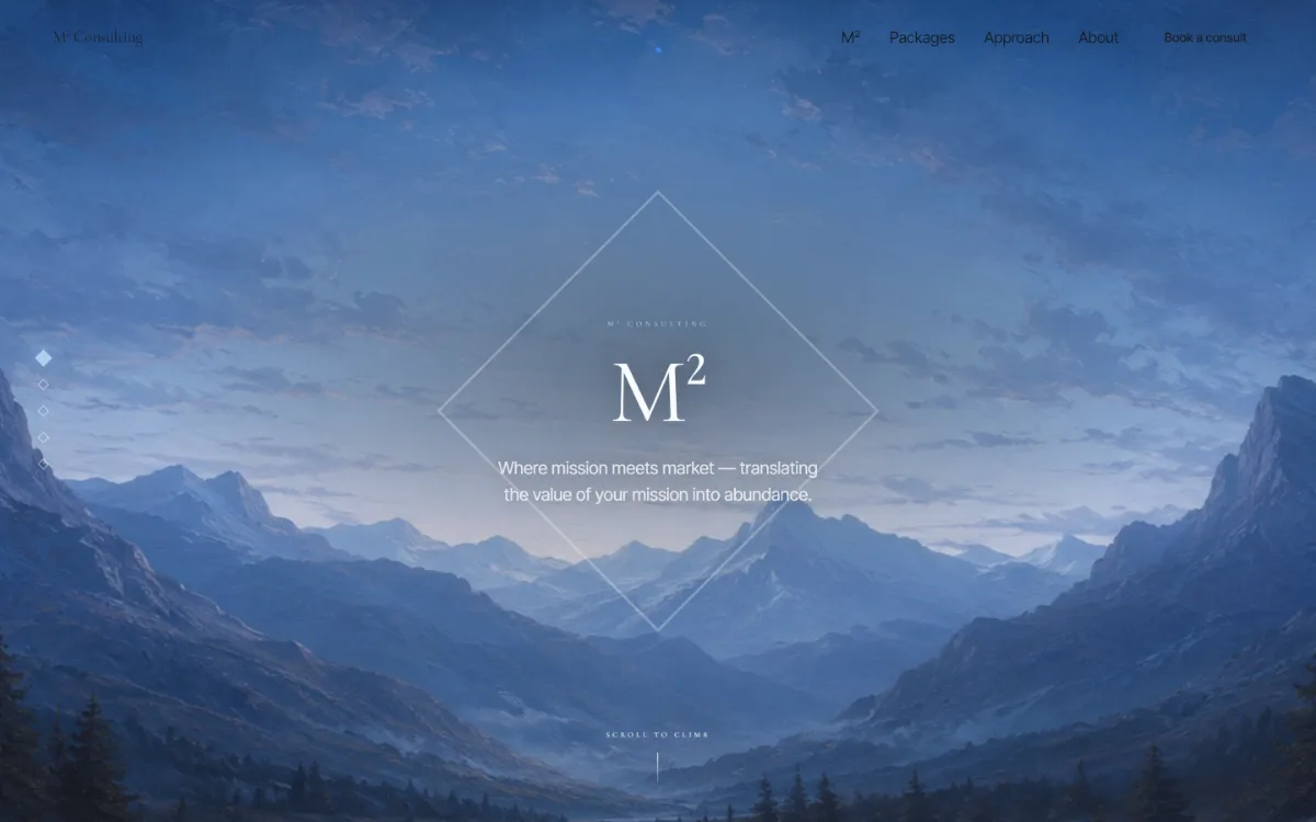 M² Consulting homepage